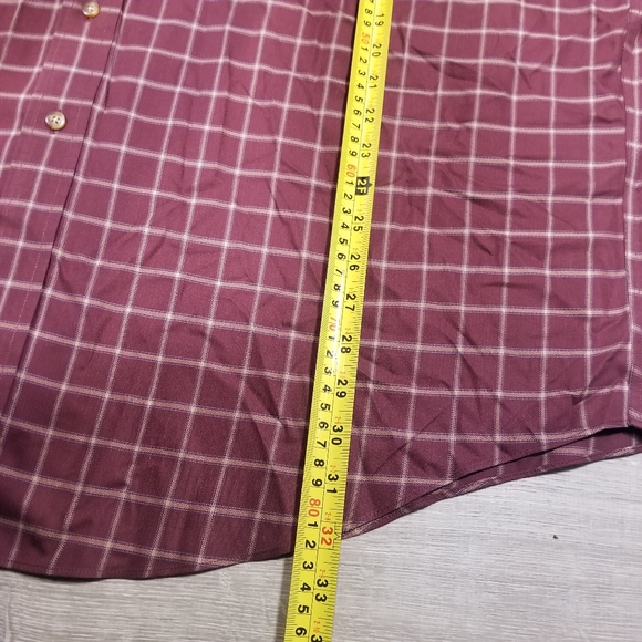 Brooks Brothers 346 Mens Button Down Shirts Size XXL Lot Of 2 Beige Red Check - Picture 6 of 10